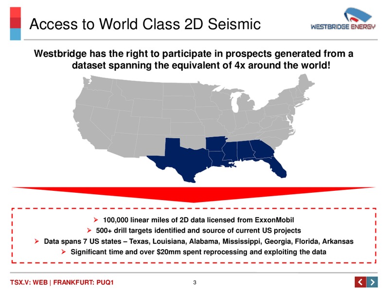 Investor Presentation – Westbridge Energy – slide 4