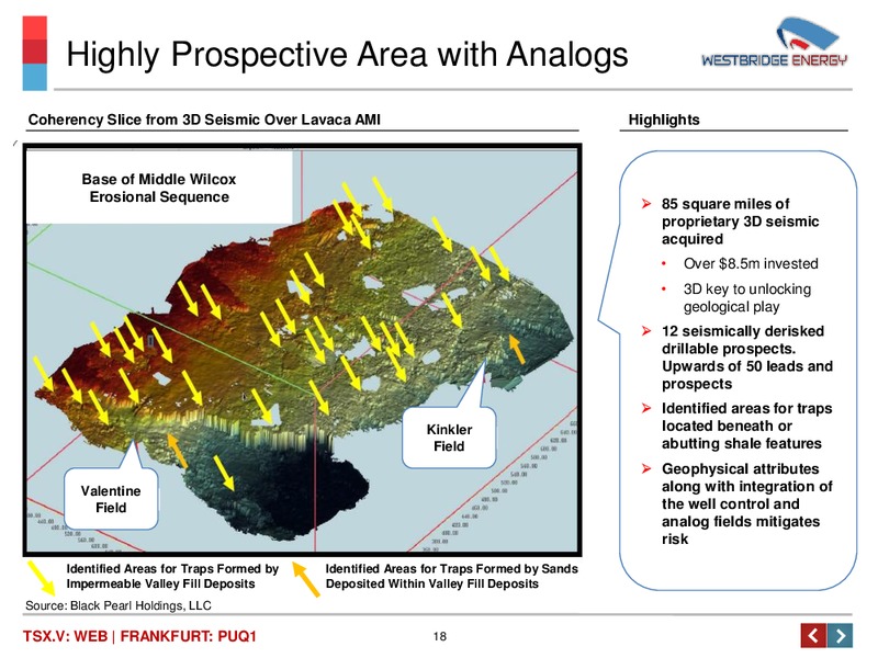 Investor Presentation – Westbridge Energy – slide 19