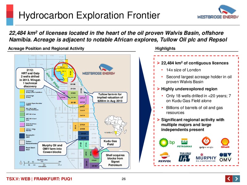 Investor Presentation – Westbridge Energy – slide 27