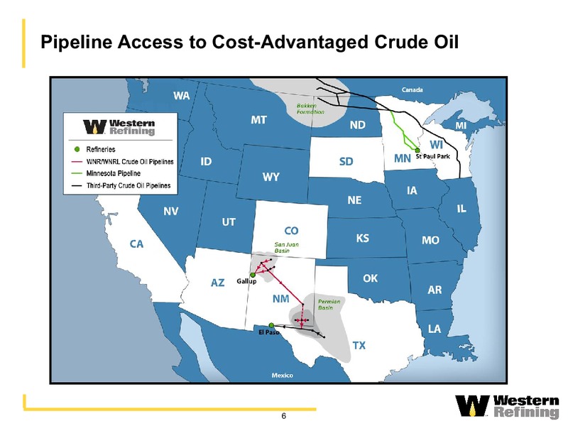COWAN ULTIMATE ENERGY CONFERENCE – Western Refining Logistics, Lp – slide 5