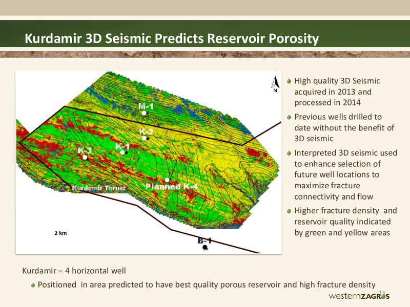 NOVEMBER 2014 CORPORATE PRESENTATION – Western Zagros – slide 13