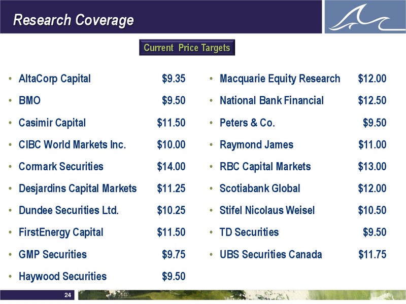 ENERCOMS THE OIL & GAS CONFERENCE – Whitecap Resources Inc. – slide 24