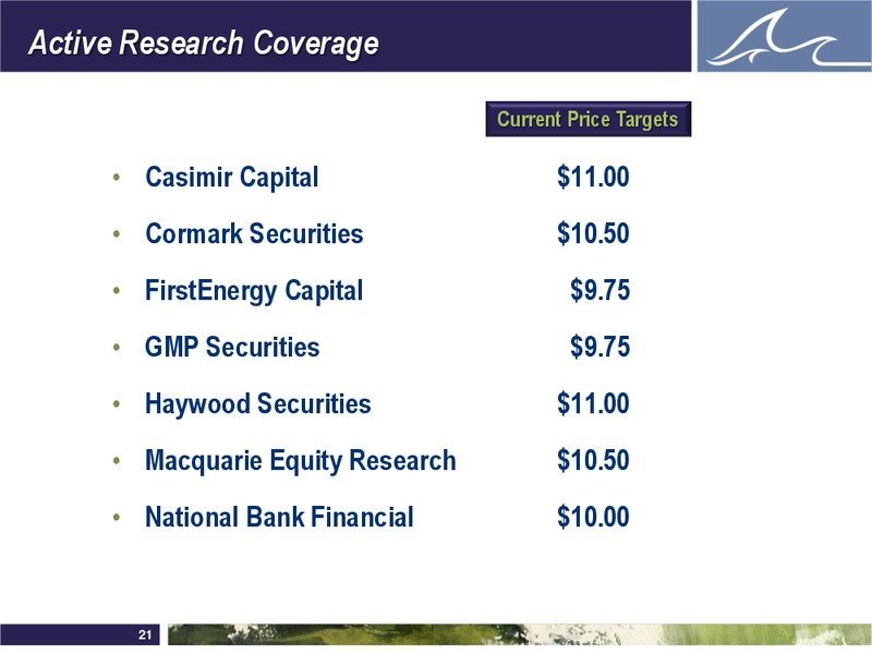 ENERCOMS THE OIL AND GAS CONFERENCE – Whitecap Resources Inc. – slide 21