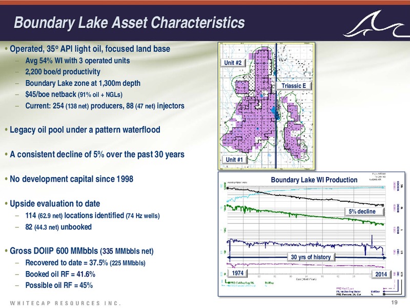 Investor Presentation – Whitecap Resources Inc. – slide 19