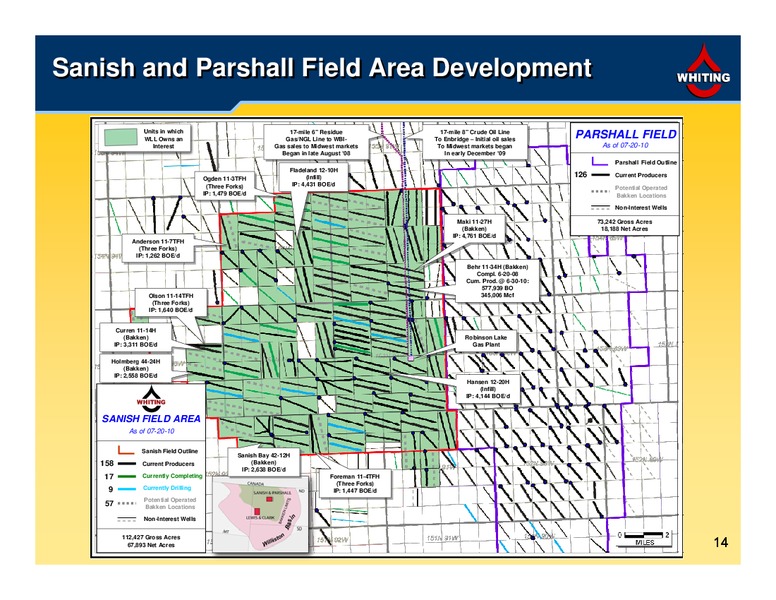 2Q 2010 Financial and Operating Results – Whiting Petroleum Corp. – slide 14