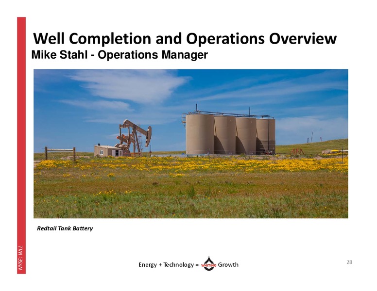 November 2014 Investor Update – Whiting Petroleum Corp. – slide 27
