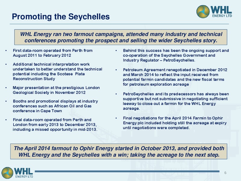 Africa down under conference – Whl Energy Ltd. – slide 5
