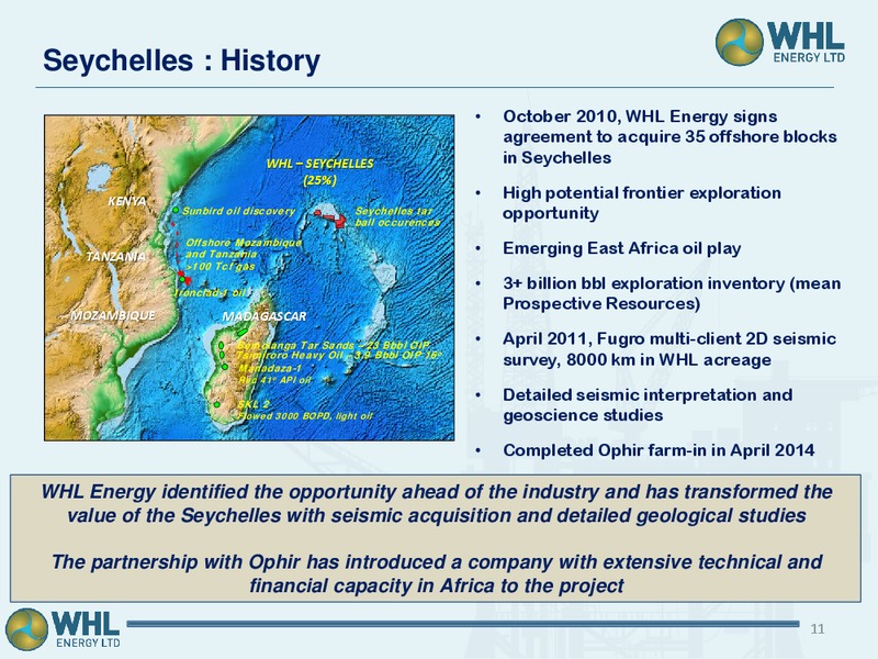 managing directors presentation – Whl Energy Ltd. – slide 9