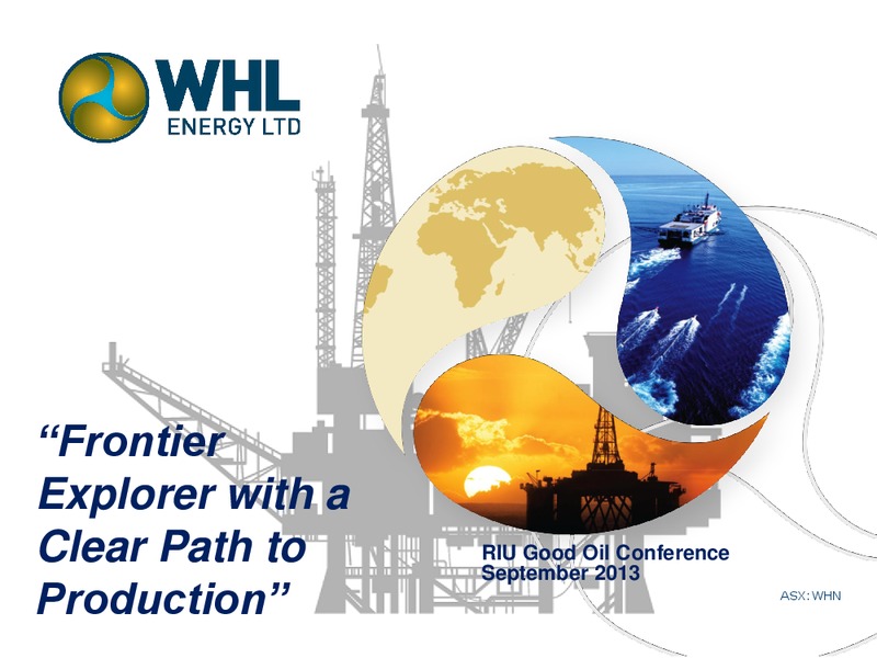 RIU Good Oil Conference – Whl Energy Ltd. – slide 1