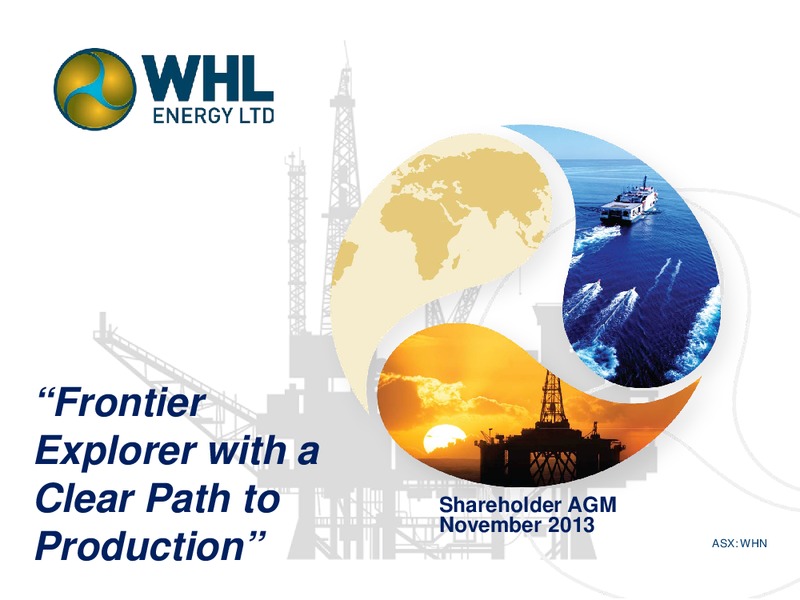 Shareholder AGM – Whl Energy Ltd. – slide 1