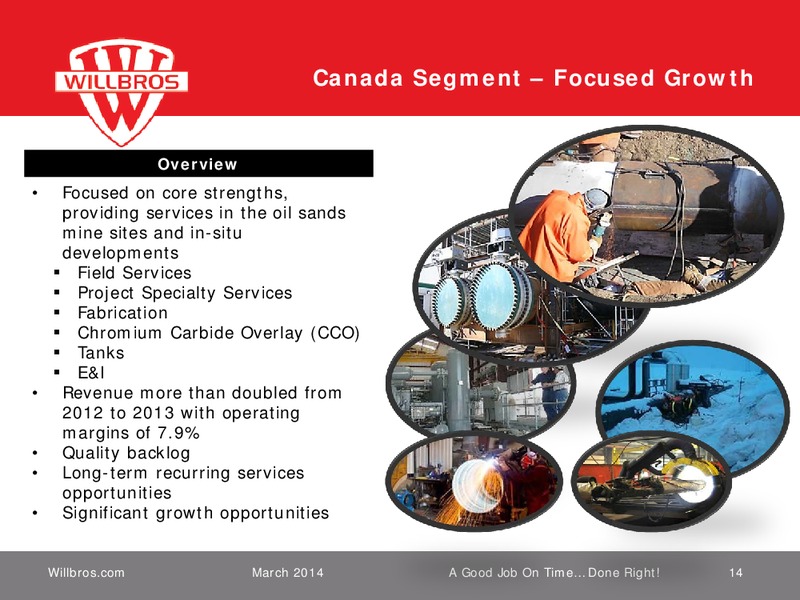Howard Weil 42nd Annual Energy Conference – Willbros Group, Inc – slide 13