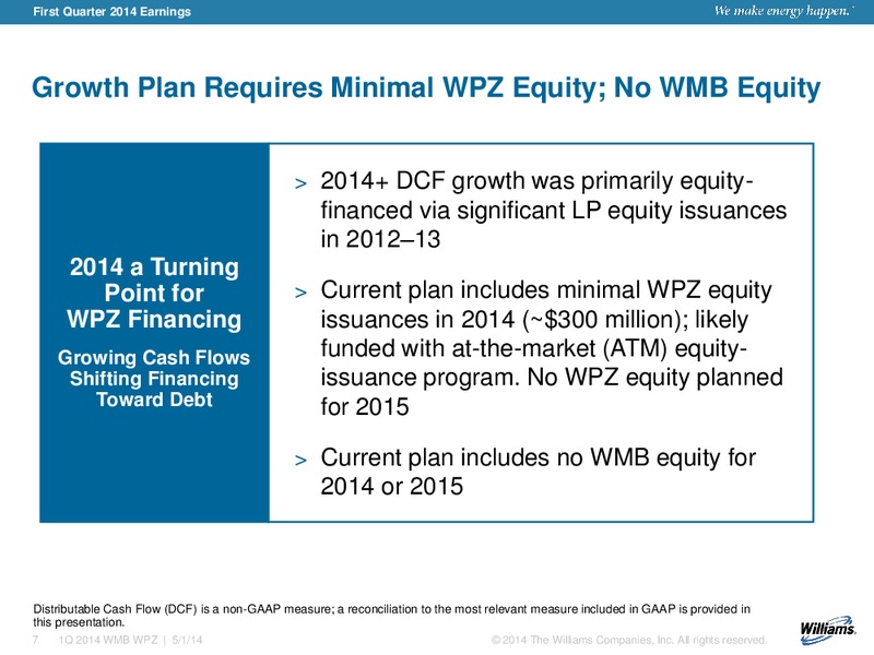 First Quarter 2014 Earnings – Williams Companies, Inc. – slide 5