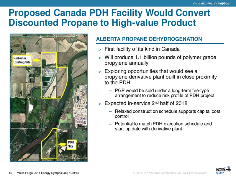 Wells Fargo 2014 Energy Symposium – Williams Companies, Inc. – slide 15