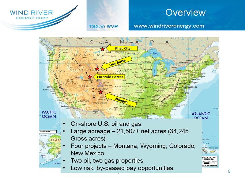CORPORATE PRESENTATION – Wind River Energy Corporation – slide 3
