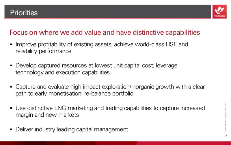 Investor Briefing – Woodside Petroleum Ltd. – slide 11