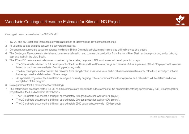 Woodside purchases Apache assets – Woodside Petroleum Ltd. – slide 16
