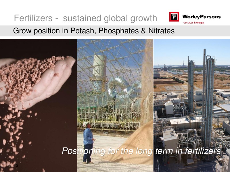 SYDNEY INVESTOR DAY – WorleyParsons Limited – slide 13