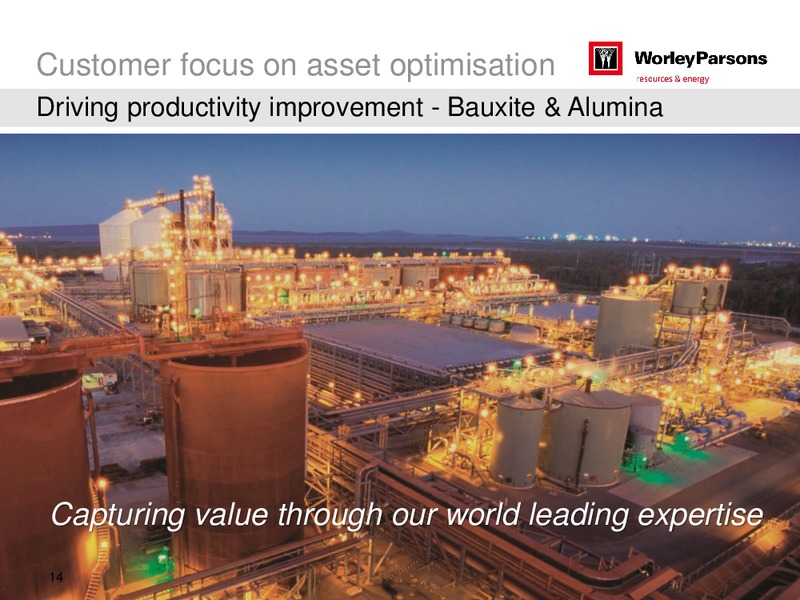 SYDNEY INVESTOR DAY – WorleyParsons Limited – slide 14