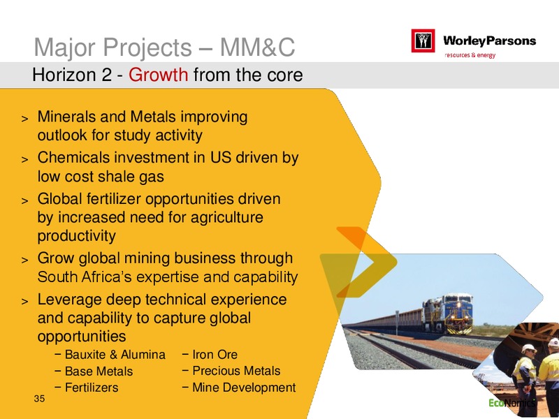 SYDNEY INVESTOR DAY – WorleyParsons Limited – slide 35