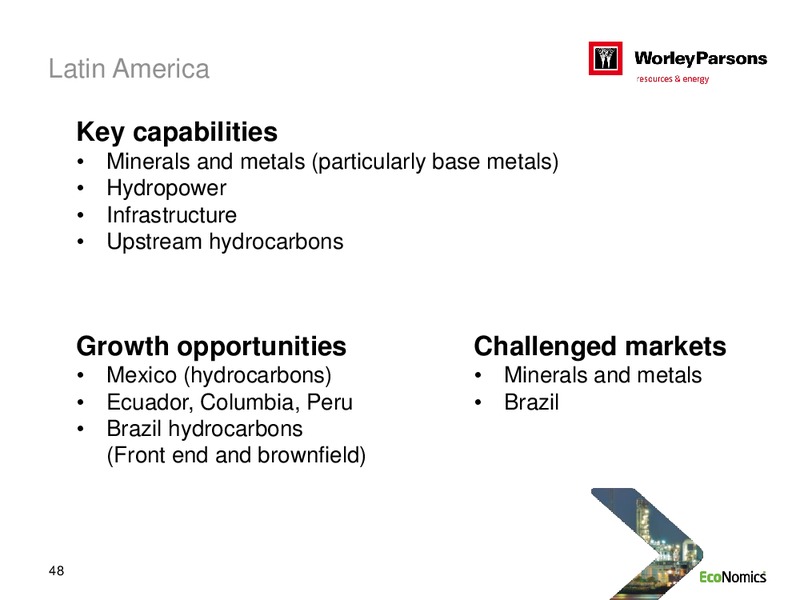 SYDNEY INVESTOR DAY – WorleyParsons Limited – slide 48