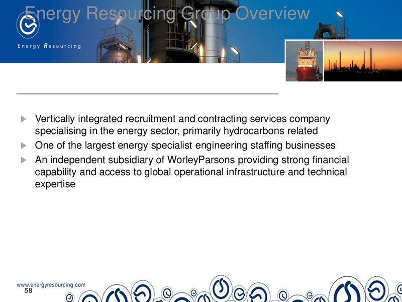 SYDNEY INVESTOR DAY – WorleyParsons Limited – slide 58