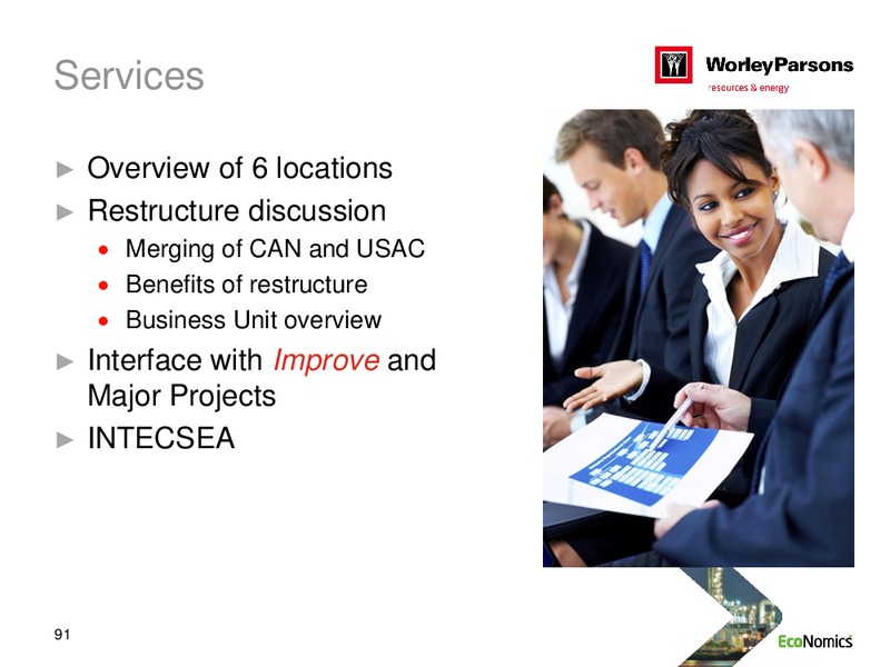 SYDNEY INVESTOR DAY – WorleyParsons Limited – slide 91