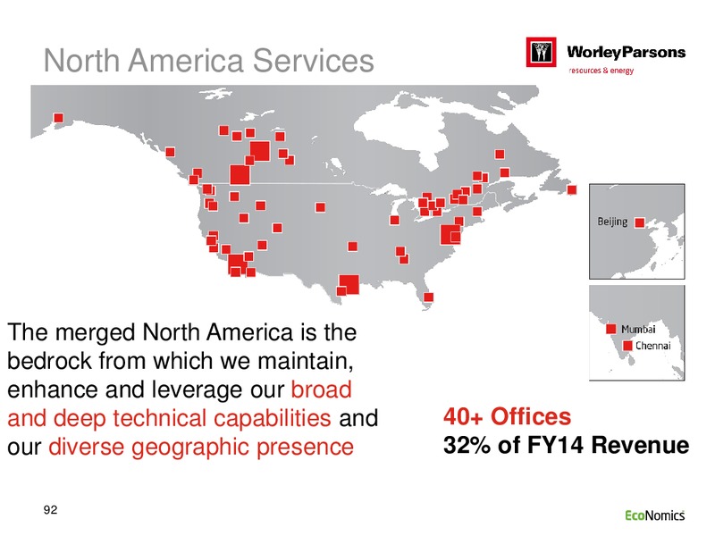 SYDNEY INVESTOR DAY – WorleyParsons Limited – slide 92