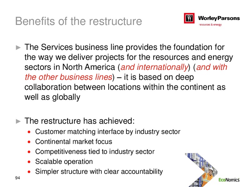 SYDNEY INVESTOR DAY – WorleyParsons Limited – slide 94