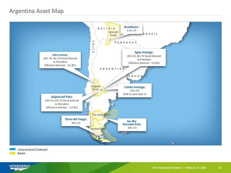 OPERATIONAL UPDATE – WPX Energy, Inc. – slide 29
