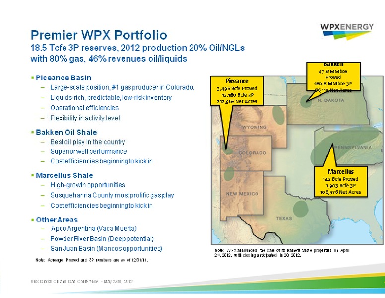 UBS Global Oil and Gas Conference – WPX Energy, Inc. – slide 4