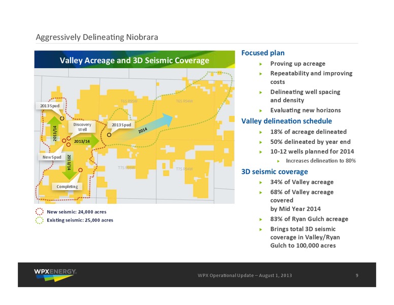 August 2013 Operational Update – WPX Energy, Inc. – slide 9