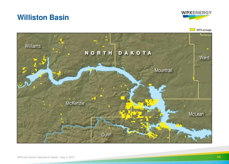 2nd Quarter 2012 Operational Update – WPX Energy, Inc. – slide 40
