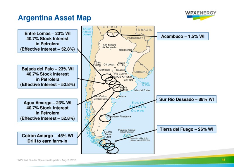 2nd Quarter 2012 Operational Update – WPX Energy, Inc. – slide 42