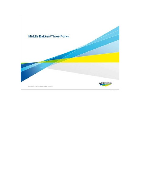 ENERCOM OIL GAS CONFERENCE – WPX Energy, Inc. – slide 5