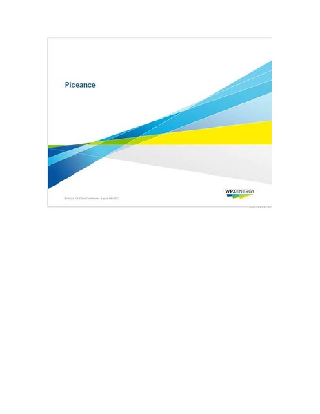ENERCOM OIL GAS CONFERENCE – WPX Energy, Inc. – slide 9