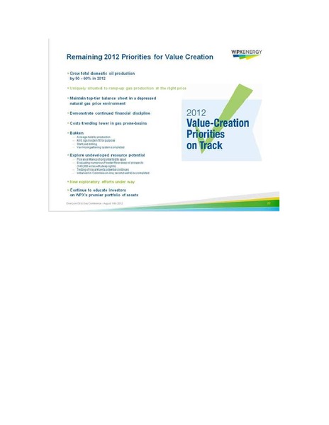 ENERCOM OIL GAS CONFERENCE – WPX Energy, Inc. – slide 23