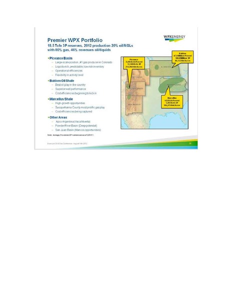 ENERCOM OIL GAS CONFERENCE – WPX Energy, Inc. – slide 28