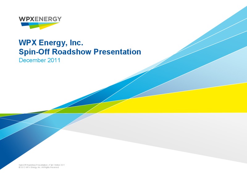 Spin Off Roadshow Presentation – WPX Energy, Inc. – slide 1