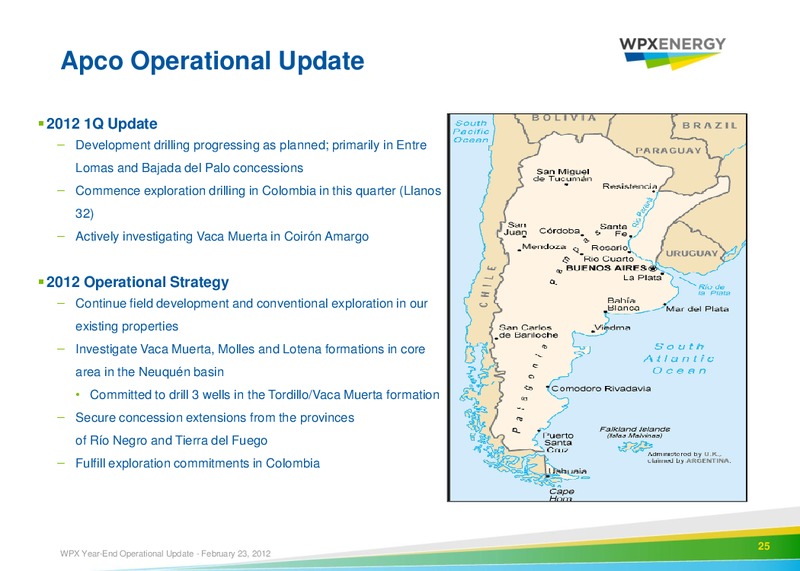 Earnings 2011 Call – WPX Energy, Inc. – slide 23