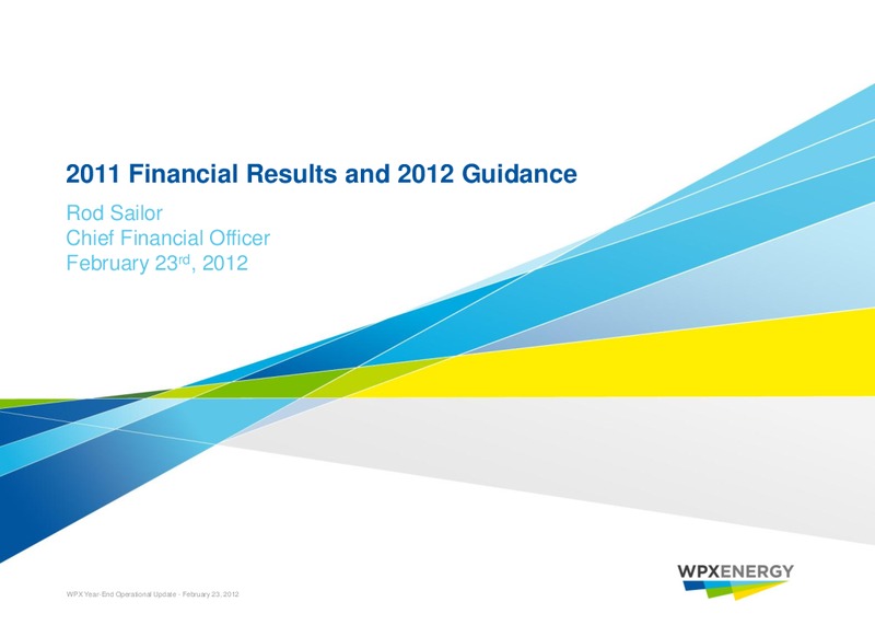 Earnings 2011 Call – WPX Energy, Inc. – slide 24