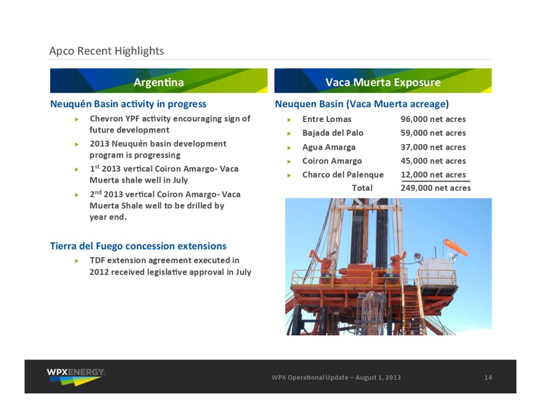 Q2 2013 Earnings Call – WPX Energy, Inc. – slide 14