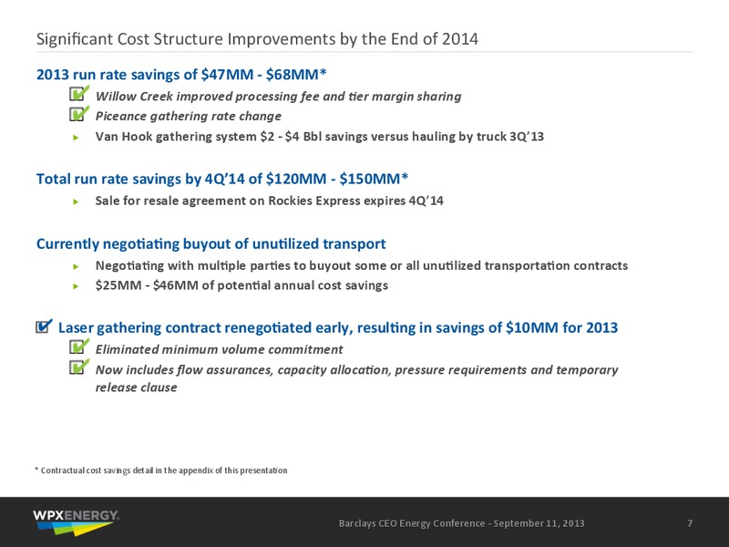 Barclays CEO Investor Conference – WPX Energy, Inc. – slide 6