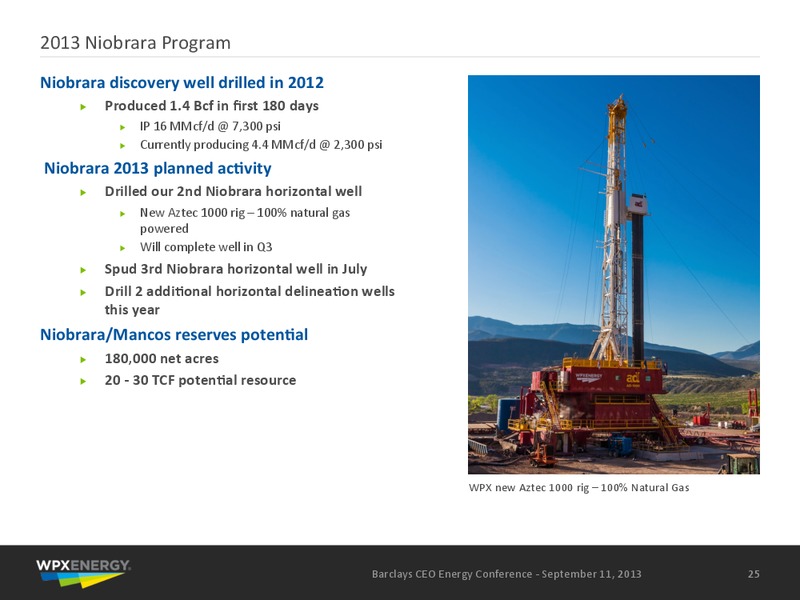 Barclays CEO Investor Conference – WPX Energy, Inc. – slide 24