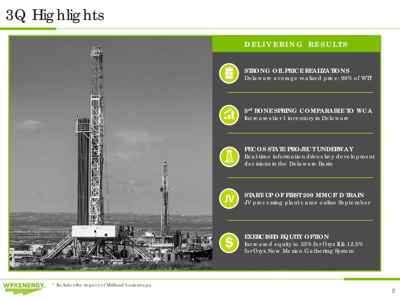Credit Suisse Energy Summit – WPX Energy, Inc. – slide 2