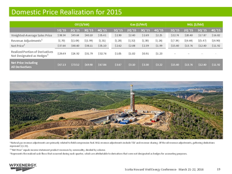 Scotia Howard Weil Energy Conference – WPX Energy, Inc. – slide 18