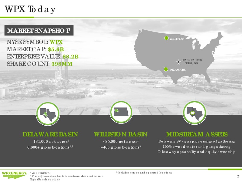 Scotia Howard Weil 2018 Energy Conference – WPX Energy, Inc. – slide 2