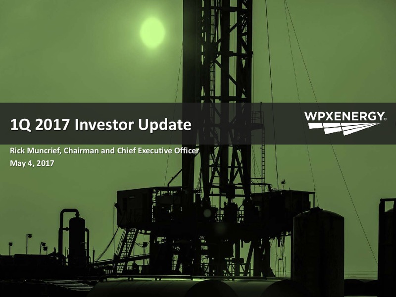 1Q2017 Investor Update – WPX Energy, Inc. – slide 1