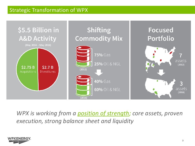 JP Morgan Inaugural Energy Equity Conference – WPX Energy, Inc. – slide 3