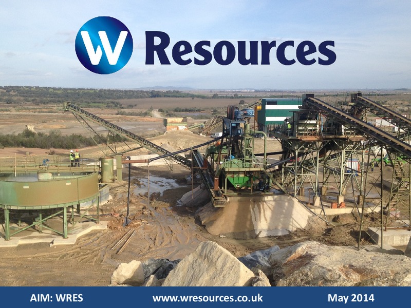 INVESTOR PRESENTATION – Wresources Llc – slide 1