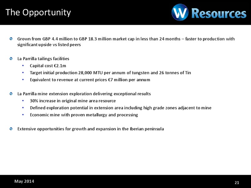 INVESTOR PRESENTATION – Wresources Llc – slide 20